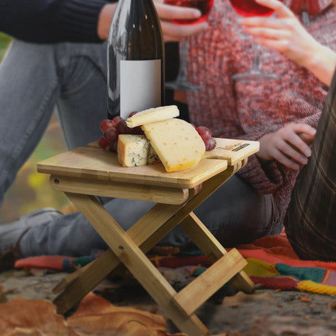 NATURA Bamboo Folding Wine Table - Simply Merchandise