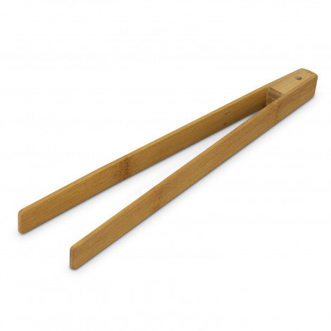 NATURA Bamboo Serving Tongs with custom branded logo - Simply Merchandise