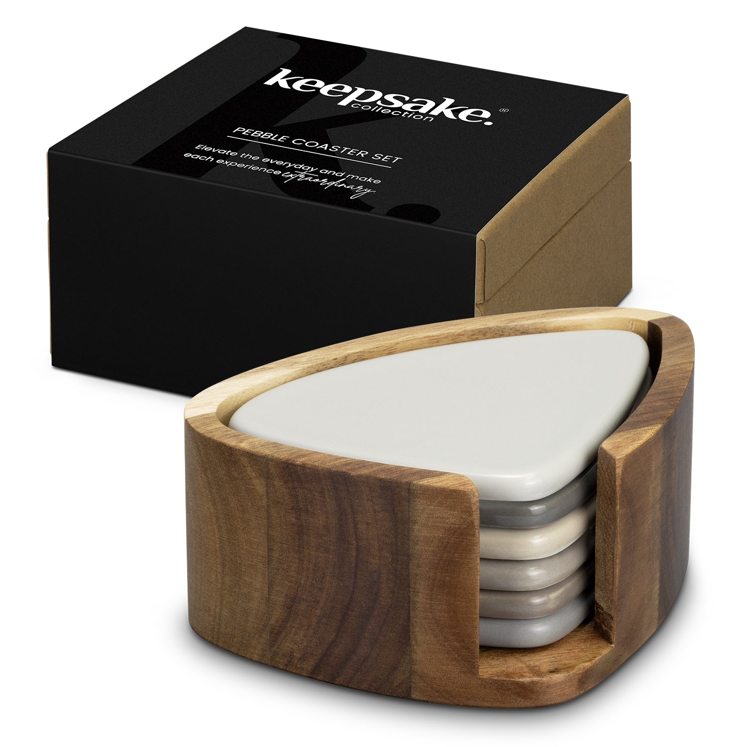 Keepsake Pebble Coaster Set - Simply Merchandise