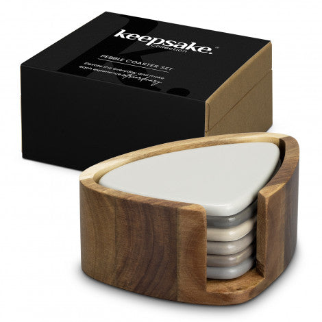 Keepsake Pebble Coaster Set - Simply Merchandise
