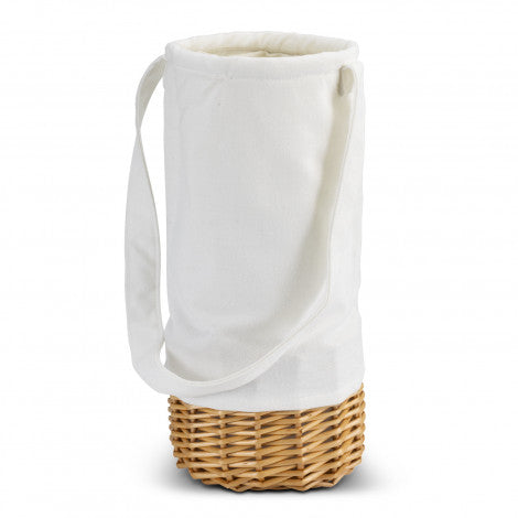 Keepsake Wicker Wine Carrier with custom branded logo - Simply Merchandise