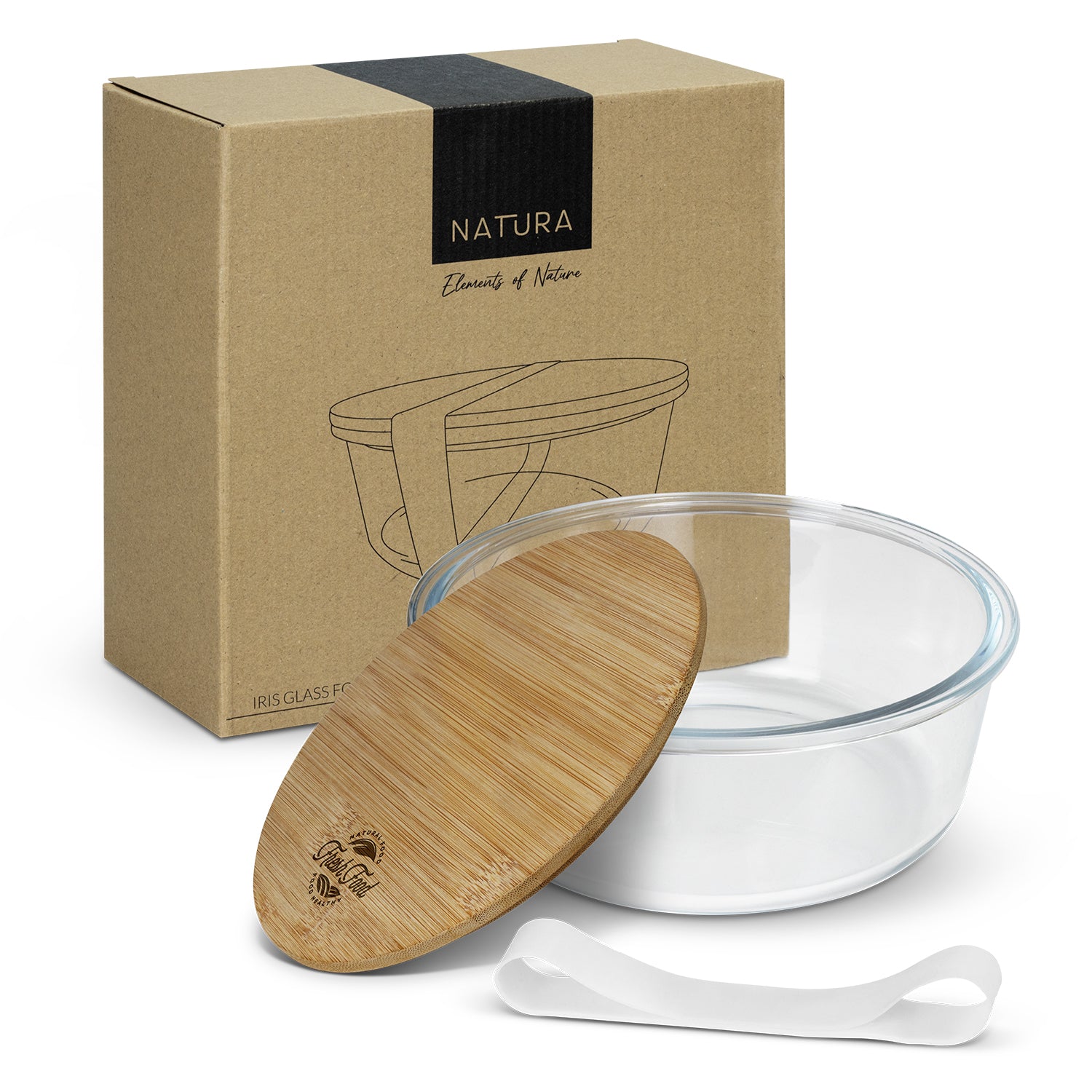 NATURA Iris Glass Food Container - Simply Merchandise