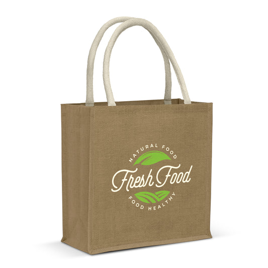 Monza Starch Jute Tote Bag - Simply Merchandise
