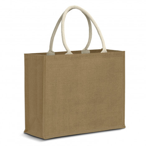 Modena Starch Jute Tote Bag with custom branded logo - Simply Merchandise
