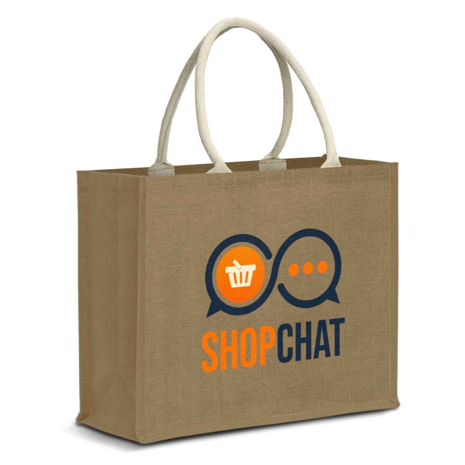 Modena Starch Jute Tote Bag - Simply Merchandise
