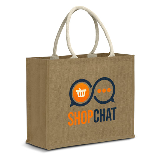 Modena Starch Jute Tote Bag - Simply Merchandise