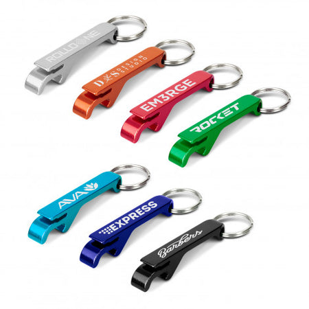 Snappy Metal Bottle Opener Key Ring - Simply Merchandise