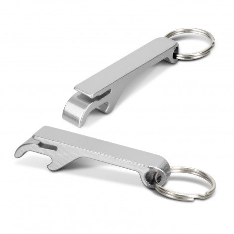 Snappy Metal Bottle Opener Key Ring with custom branded logo - Simply Merchandise