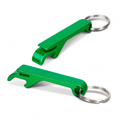 Snappy Metal Bottle Opener Key Ring with custom branded logo - Simply Merchandise