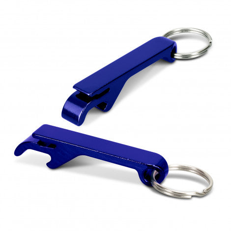 Snappy Metal Bottle Opener Key Ring with custom branded logo - Simply Merchandise