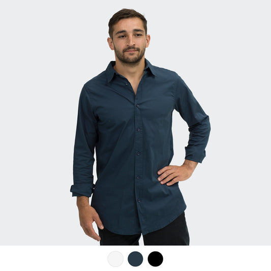 TRENDSWEAR Parker Men's Poplin Shirt - Simply Merchandise