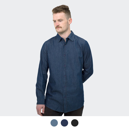 TRENDSWEAR Chester Men's Denim Shirt - Simply Merchandise