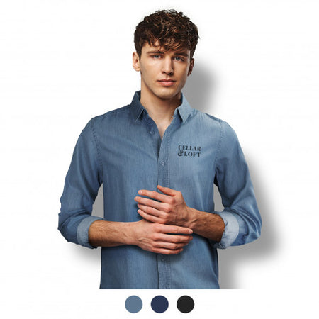 TRENDSWEAR Chester Men's Denim Shirt - Simply Merchandise