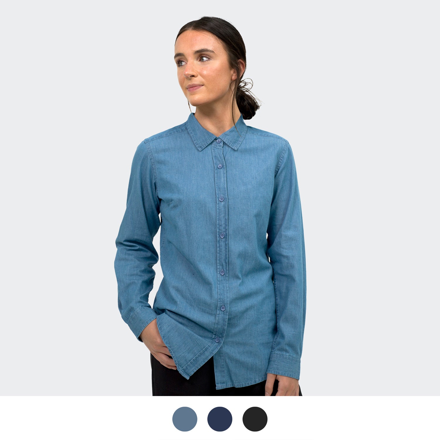 TRENDSWEAR Chester Women's Denim Shirt - Simply Merchandise