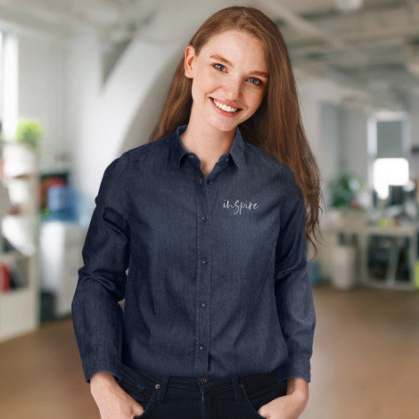 TRENDSWEAR Chester Women - Simply Merchandises Denim Shirt - Simply Merchandise