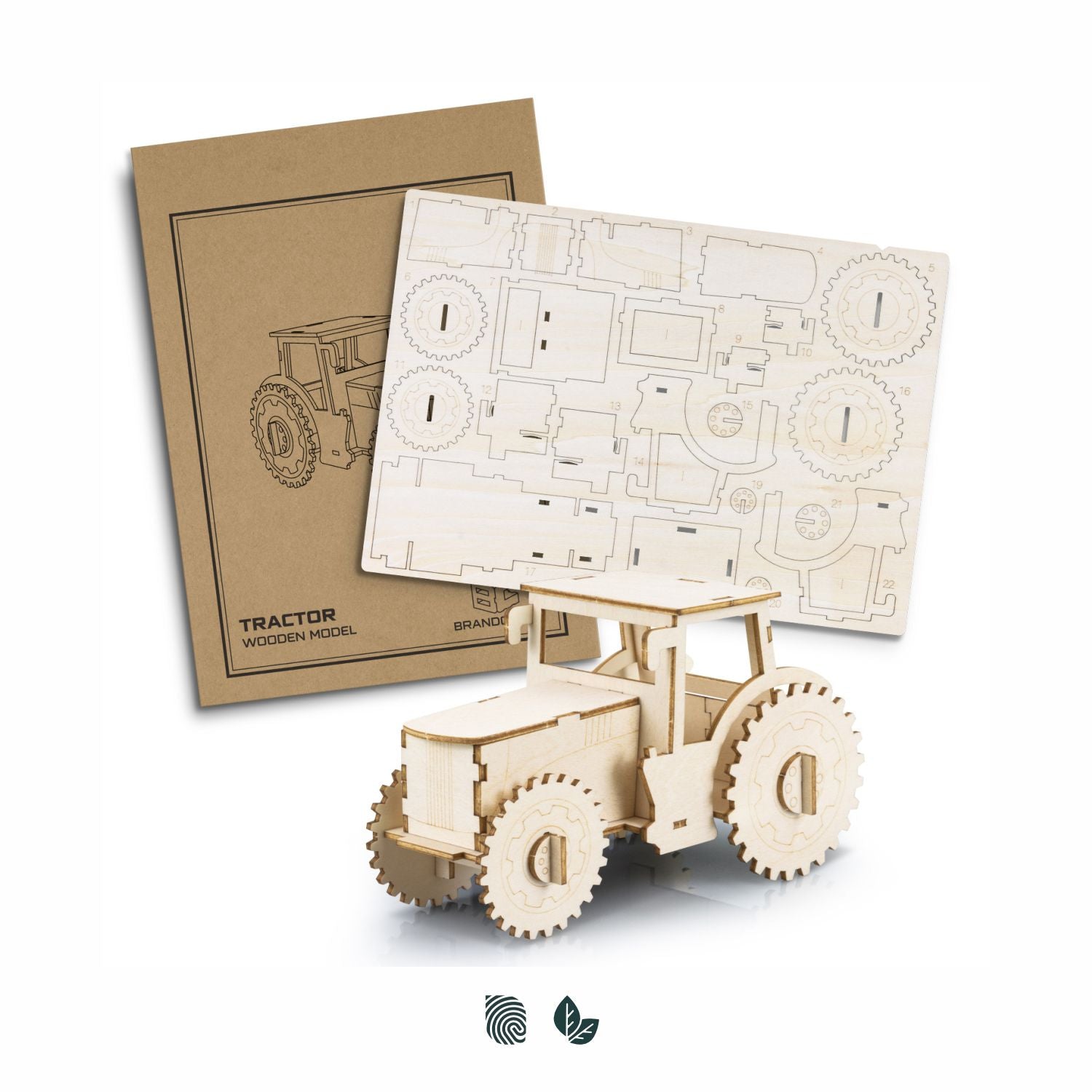 BRANDCRAFT Tractor Wooden Model - Simply Merchandise
