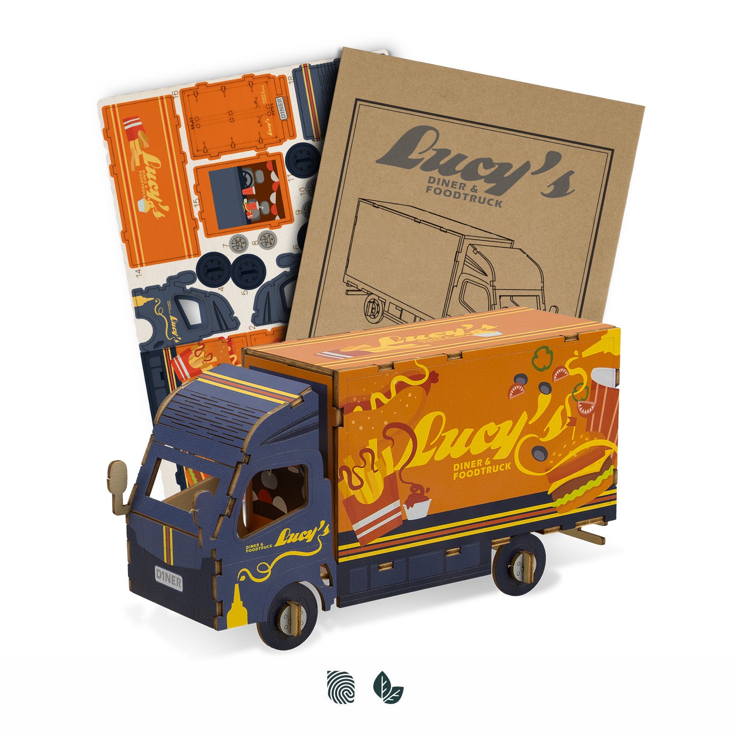 BRANDCRAFT Small Truck Wooden Model - Simply Merchandise