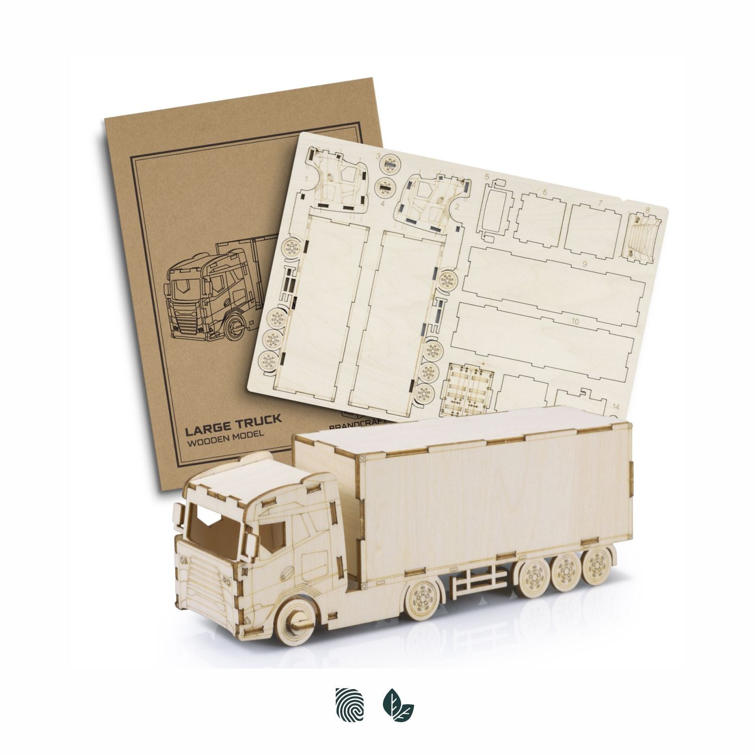 BRANDCRAFT Large Truck Wooden Model - Simply Merchandise