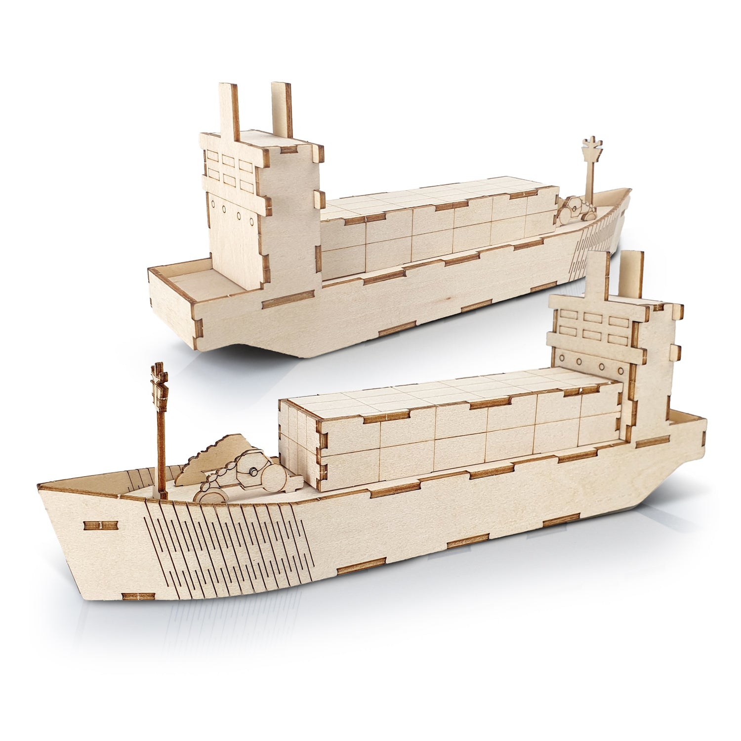 BRANDCRAFT Cargo Ship Wooden Model - Simply Merchandise