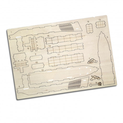 BRANDCRAFT Cargo Ship Wooden Model - Simply Merchandise