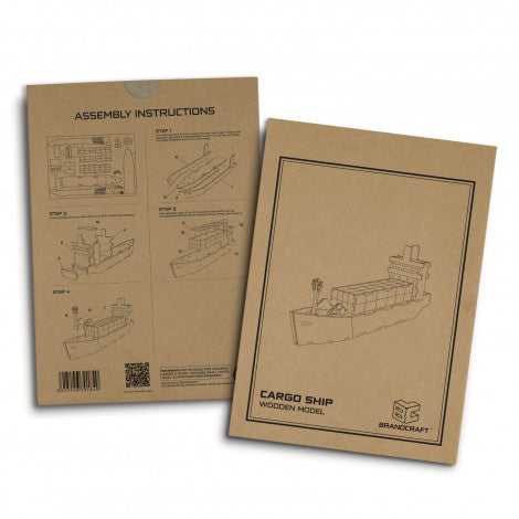BRANDCRAFT Cargo Ship Wooden Model - Simply Merchandise