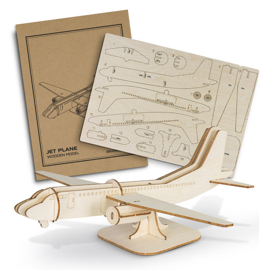 BRANDCRAFT Jet Plane Wooden Model - Simply Merchandise