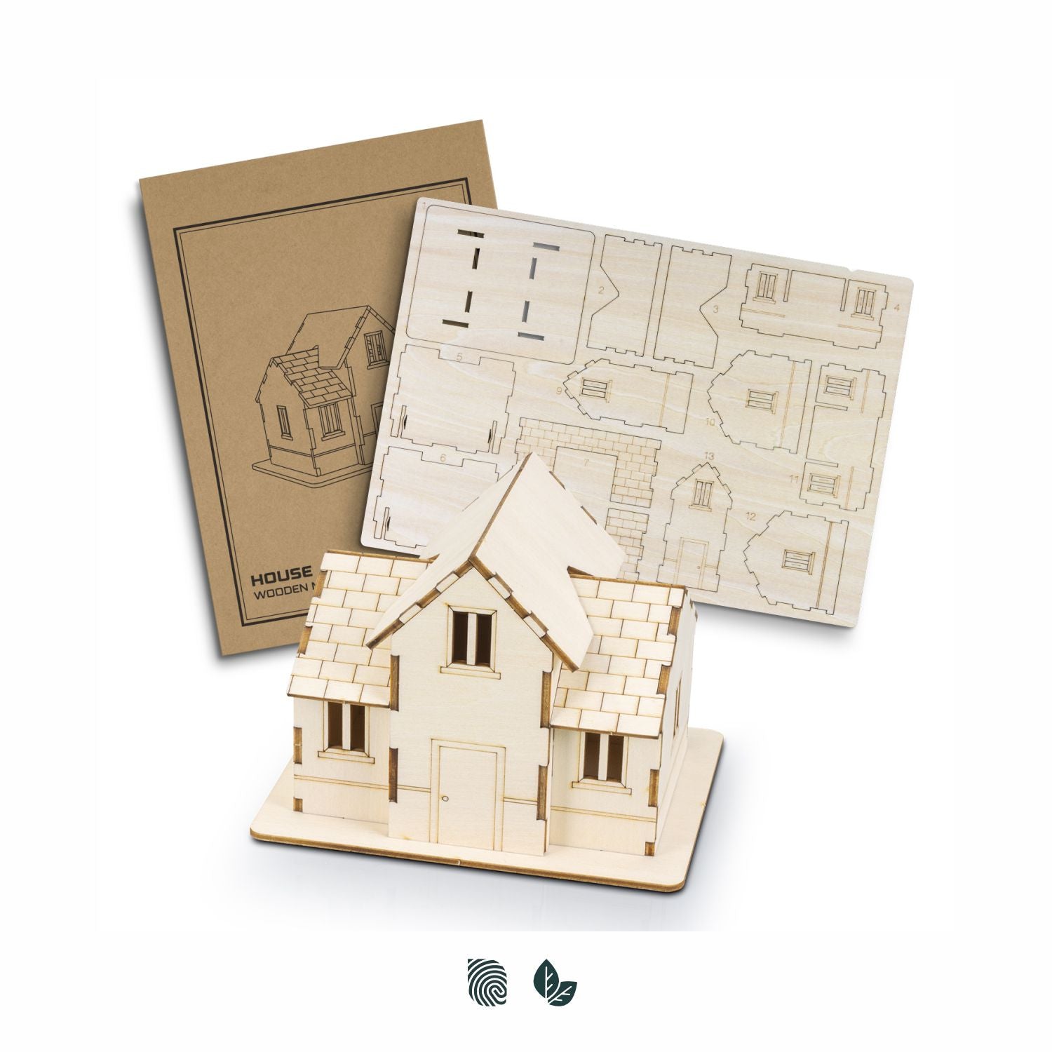 BRANDCRAFT House Wooden Model - Simply Merchandise