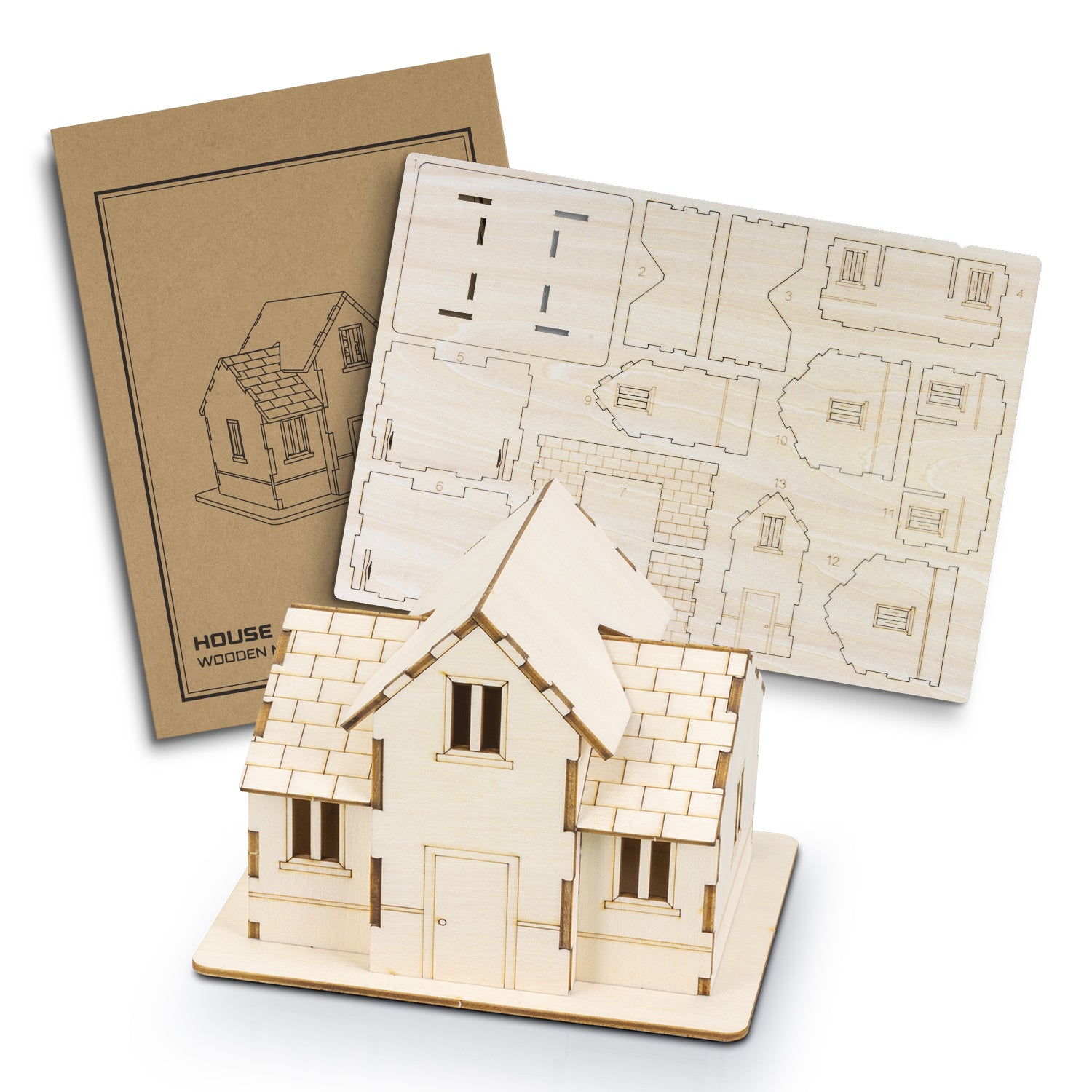 BRANDCRAFT House Wooden Model - Simply Merchandise