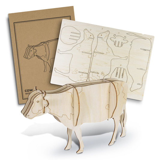BRANDCRAFT Cow Wooden Model - Simply Merchandise