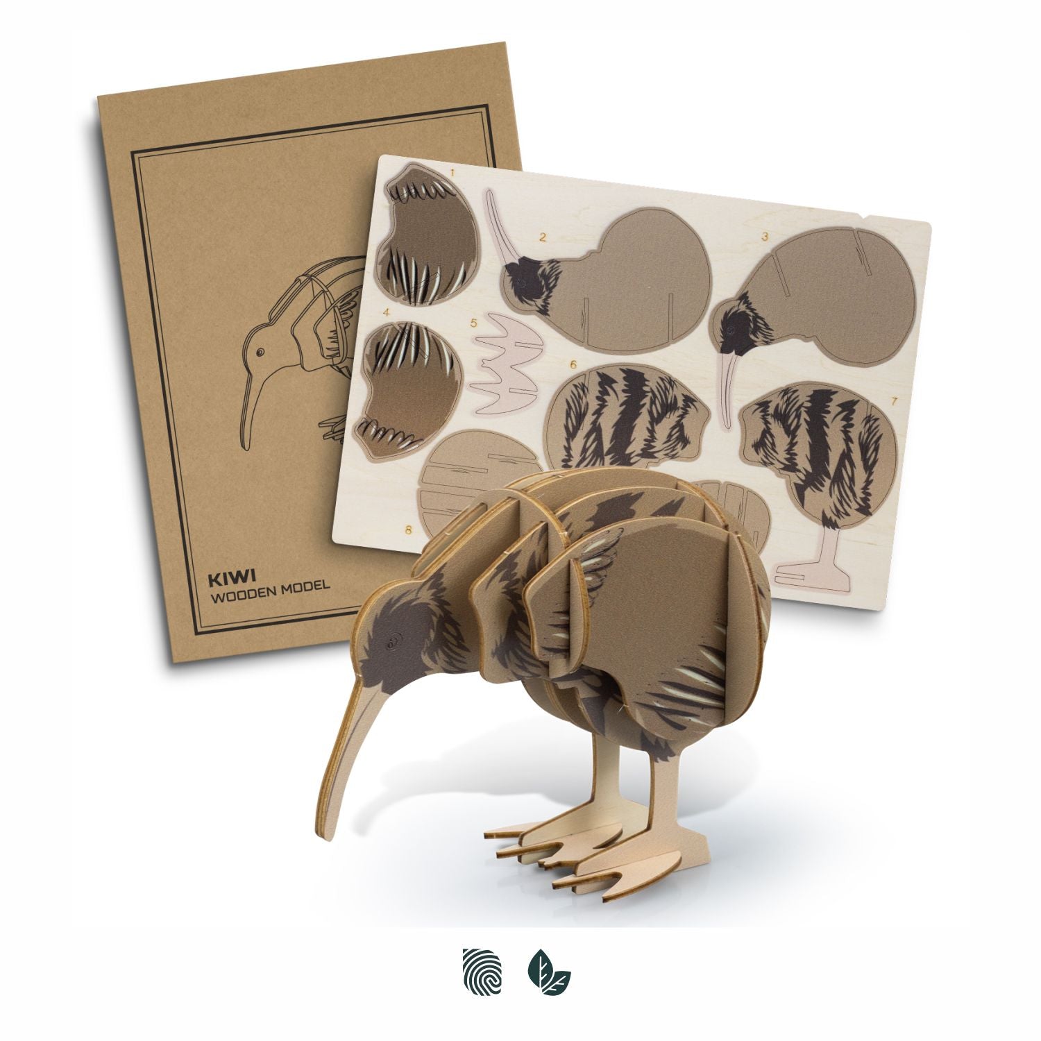BRANDCRAFT Kiwi Wooden Model - Simply Merchandise