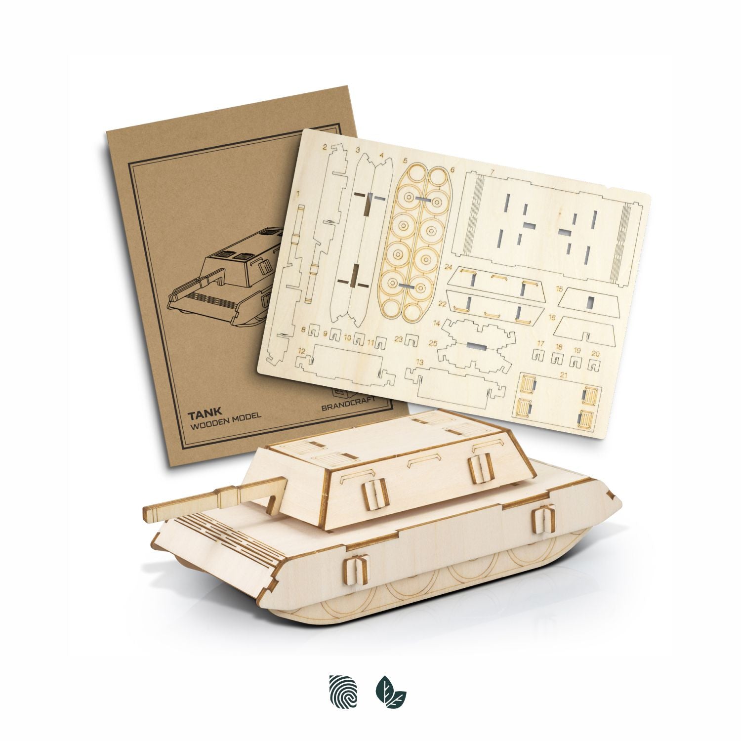 BRANDCRAFT Tank Wooden Model - Simply Merchandise