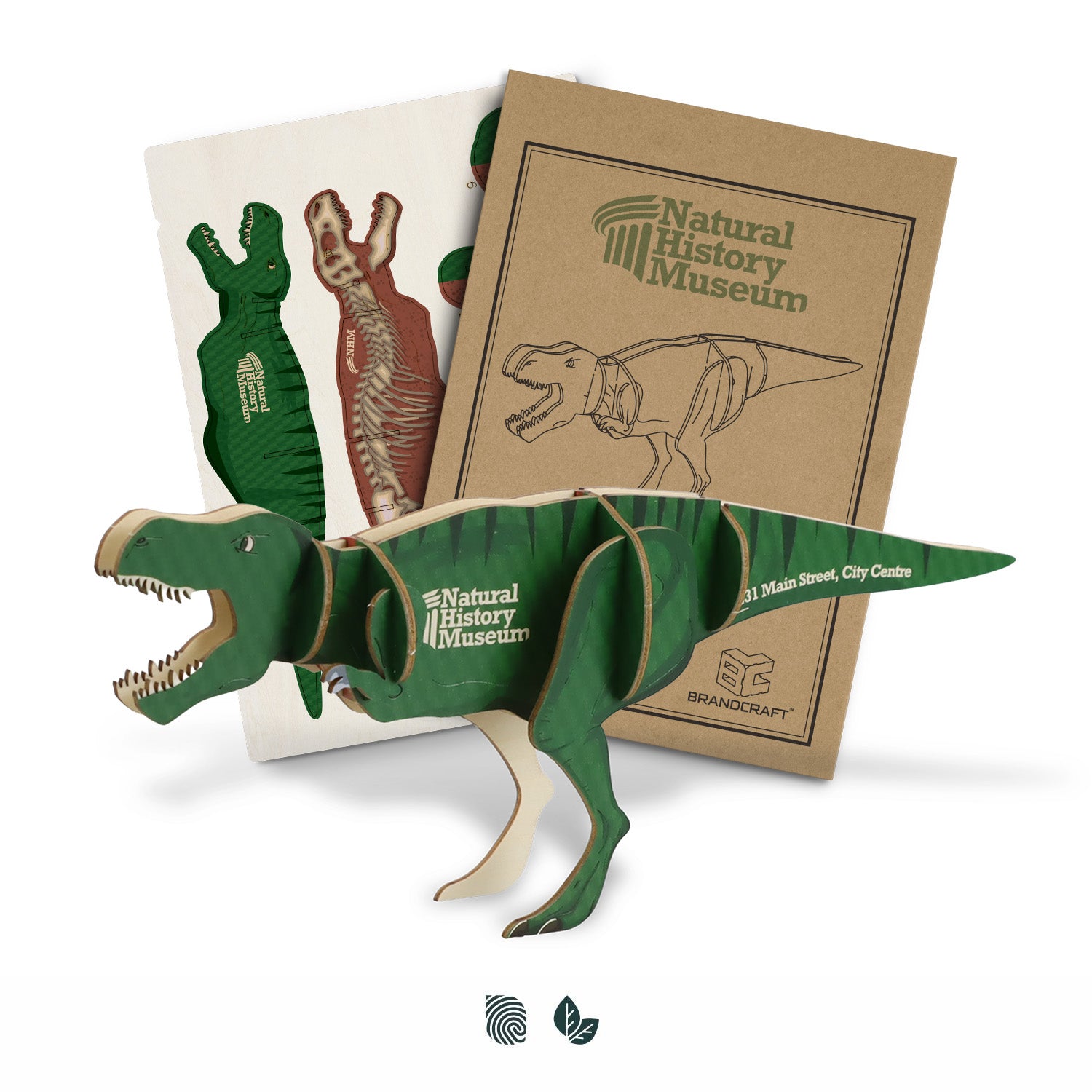 BRANDCRAFT Tyrannosaurus Rex Wooden Model - Simply Merchandise