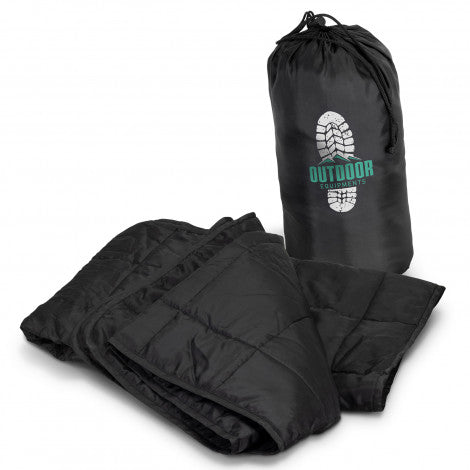 Harrow Puffer Blanket with custom branded logo - Simply Merchandise
