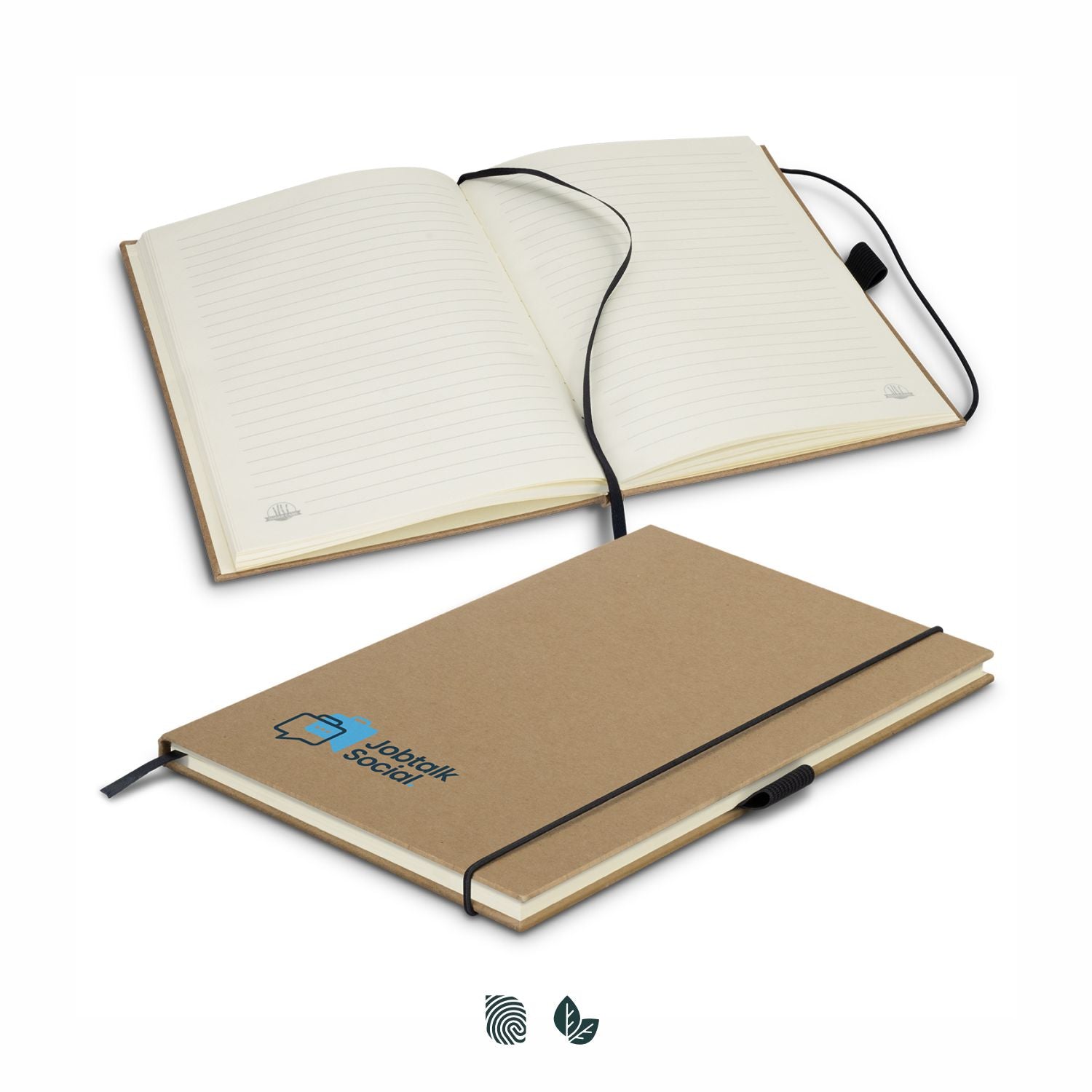 Sugarcane Paper Hard Cover Notebook - Simply Merchandise