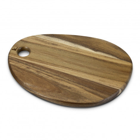 Keepsake Pebble Serving Board with custom branded logo - Simply Merchandise