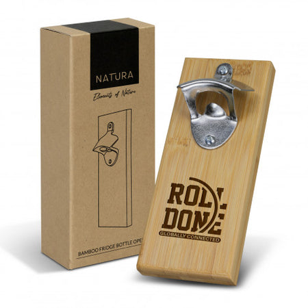 NATURA Bamboo Fridge Bottle Opener - Simply Merchandise