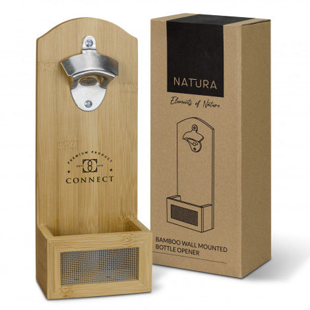 NATURA Bamboo Wall Mounted Bottle Opener - Simply Merchandise