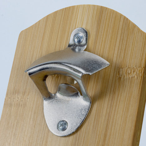 NATURA Bamboo Wall Mounted Bottle Opener - Simply Merchandise