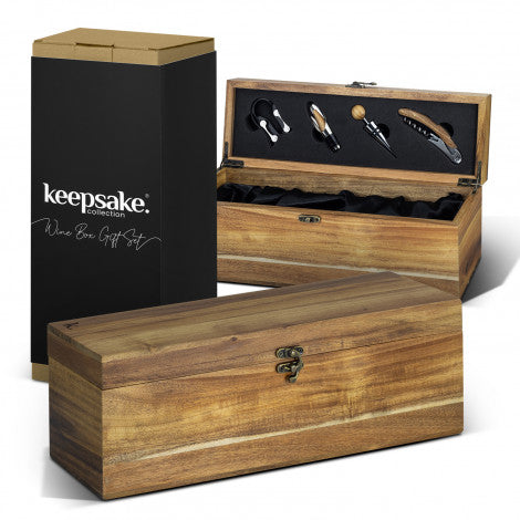 Keepsake Wine Box Gift Set - Simply Merchandise