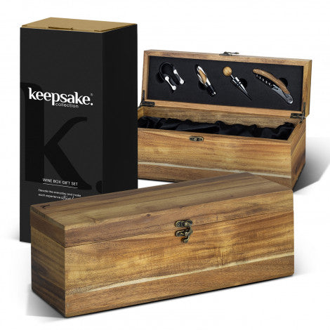 Keepsake Wine Box Gift Set - Simply Merchandise