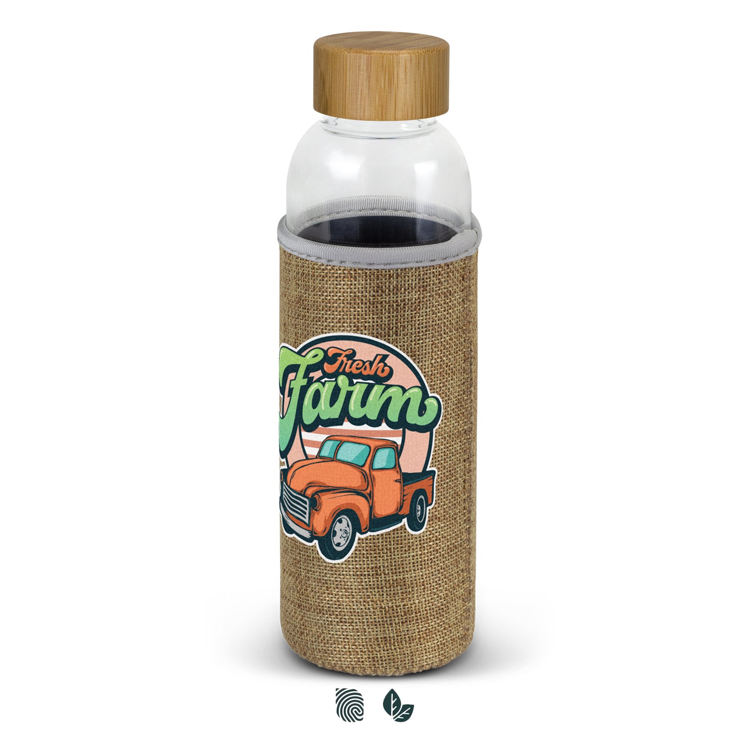 Eden Glass Bottle - Natural Sleeve - Simply Merchandise
