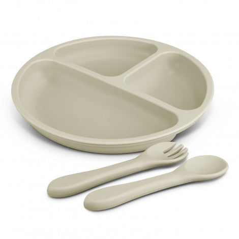 Kids Plate Set with custom branded logo - Simply Merchandise
