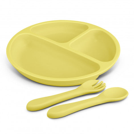 Kids Plate Set with custom branded logo - Simply Merchandise