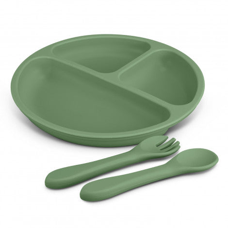 Kids Plate Set with custom branded logo - Simply Merchandise