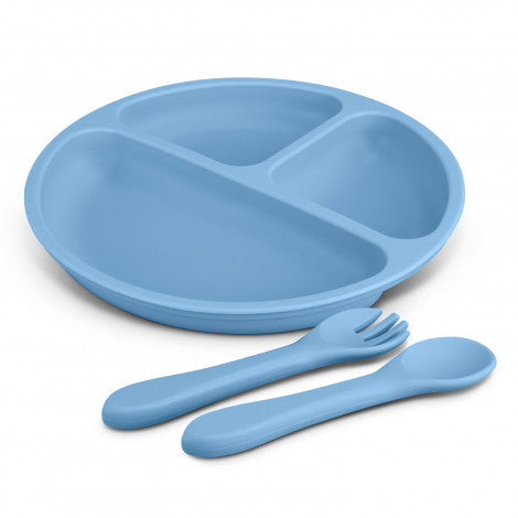 Kids Plate Set with custom branded logo - Simply Merchandise