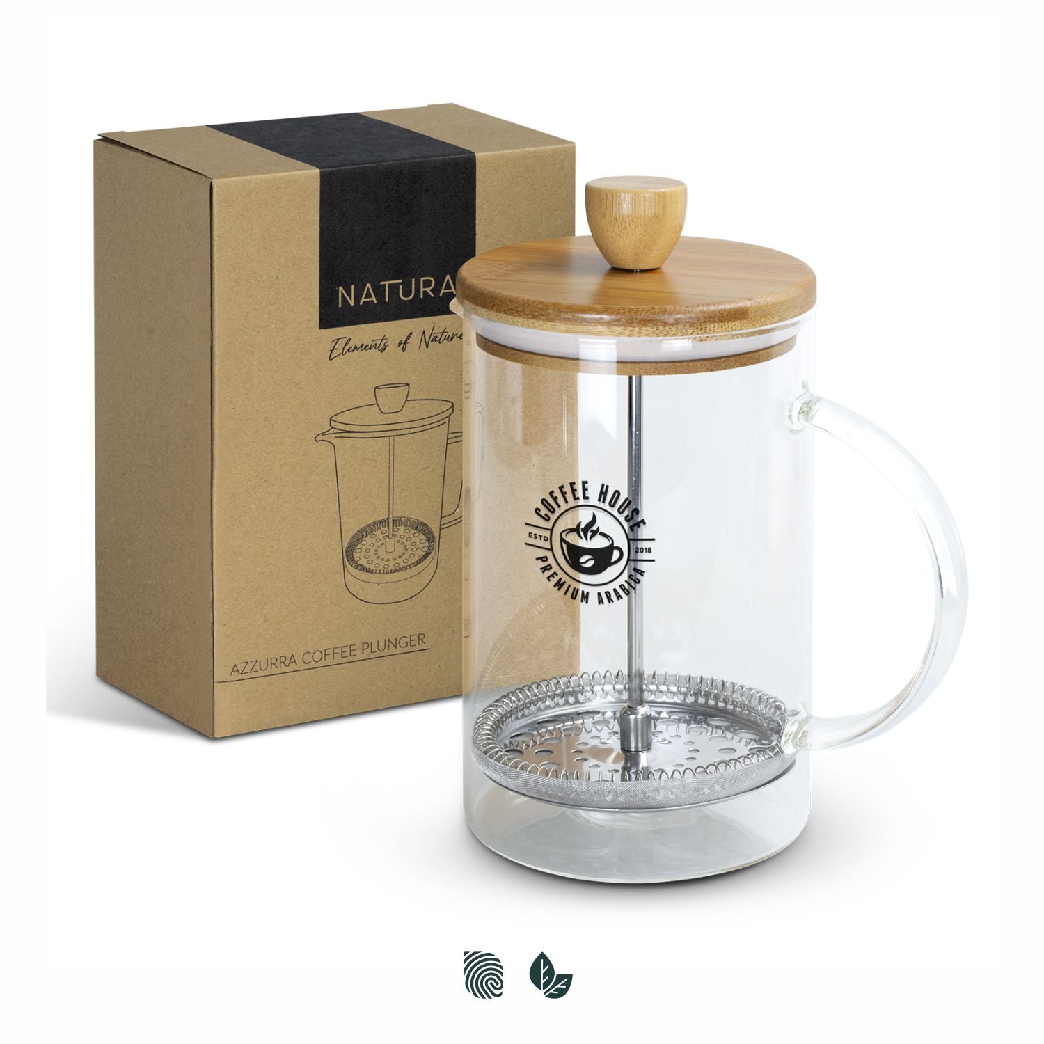 NATURA Azzurra Coffee Plunger - Simply Merchandise