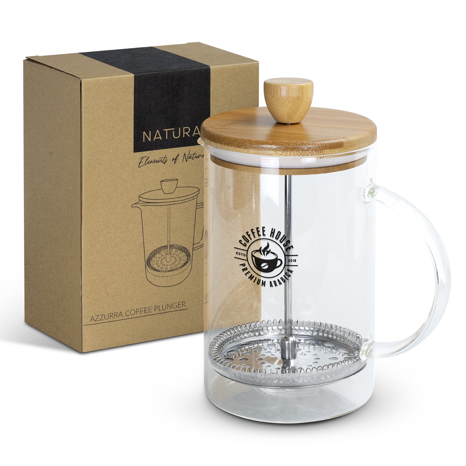 NATURA Azzurra Coffee Plunger - Simply Merchandise