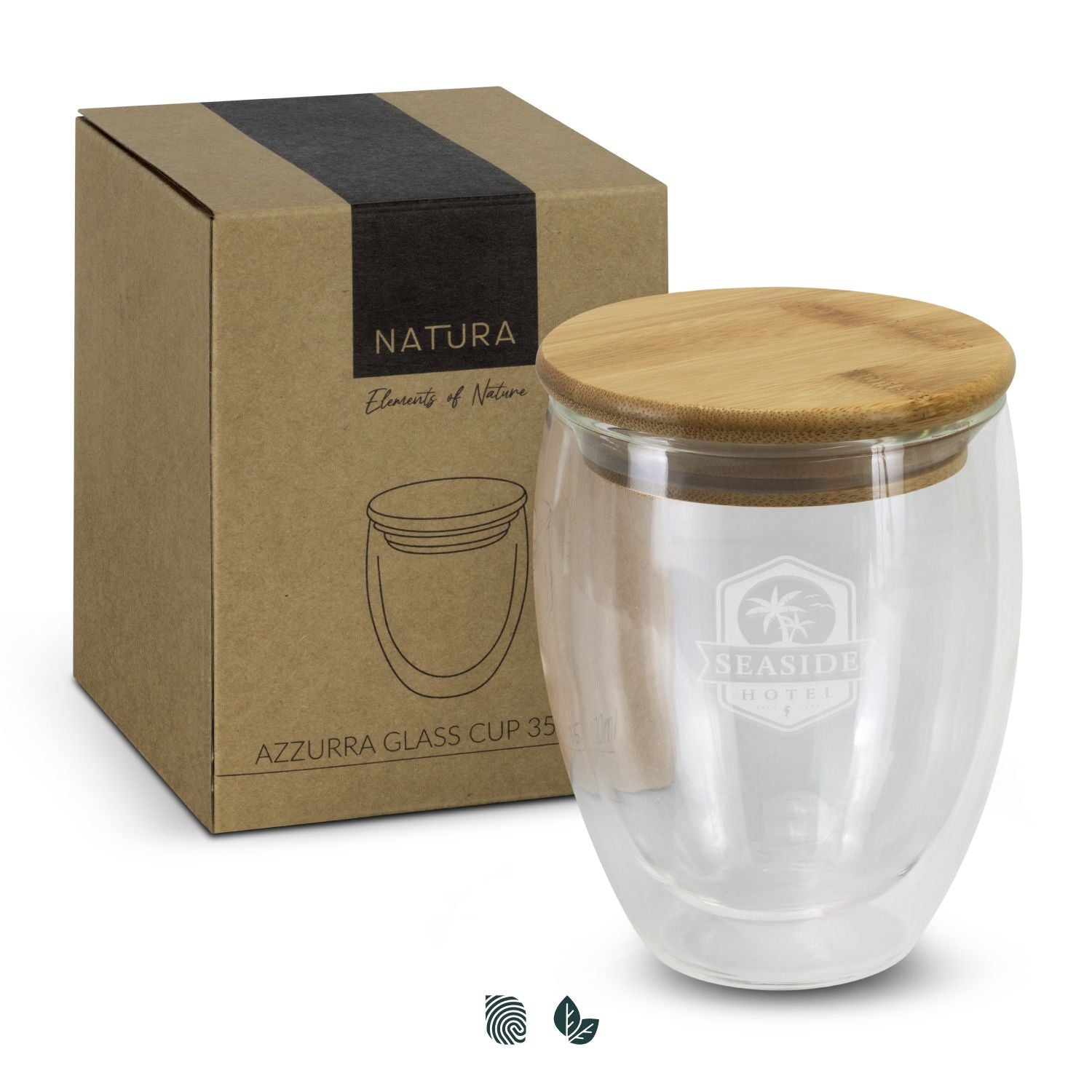 NATURA Azzurra Glass Cup - 350ml - Simply Merchandise