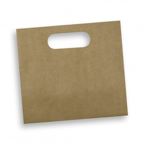 Medium Die Cut Paper Bag Landscape with custom branded logo - Simply Merchandise