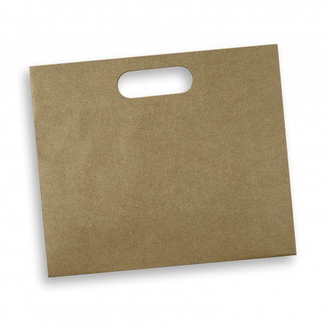 Large Die Cut Paper Bag Landscape with custom branded logo - Simply Merchandise